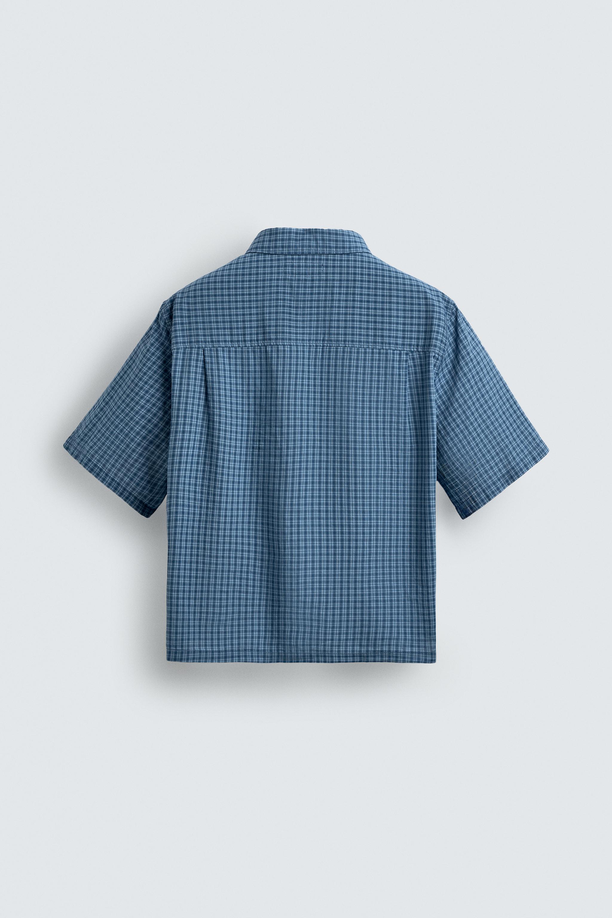BOXY FIT PLAID SHIRT